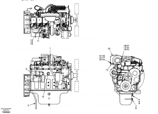 掘削機の部品エンジンのアッセンブリEC210 D6Dのディーゼル機関 アセンブリSA 1111-00313