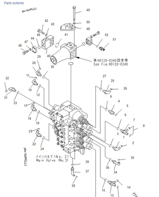コマツ PC1250SP-7 メインバルブ 21N-64-36440 02896-11009 07002-12034 21N-64-36740 02896-11009 油圧ショベル制御バルブ交換費用