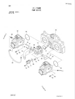 K3V280SH-NXXXL-OE41 K3V280 9254122 4635645 4641835, ZX850-3F, ZX850LC-3-DH, ZX870H-3, ZX870H-3-HCMC, ZX870H-3F, ZX870R-3, ZX870R-3F 水力ポンプ